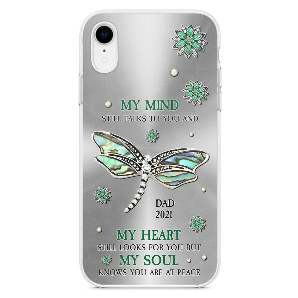 Dragonfly My Mind My Heart My Soul - Personalized Custom Phone Case