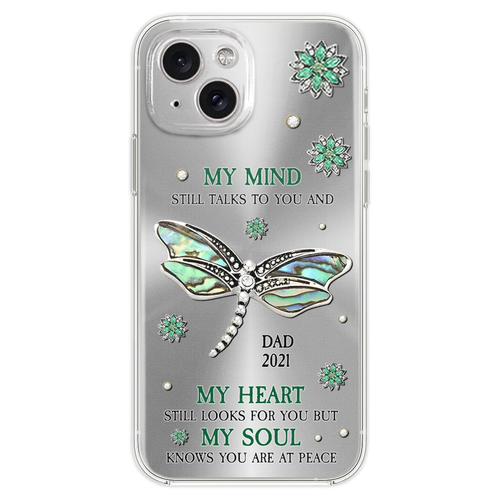 Dragonfly My Mind My Heart My Soul - Personalized Custom Phone Case