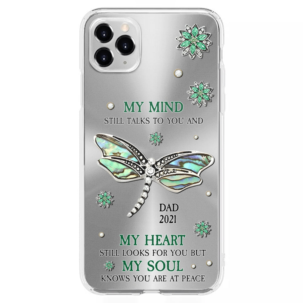 Dragonfly My Mind My Heart My Soul - Personalized Custom Phone Case