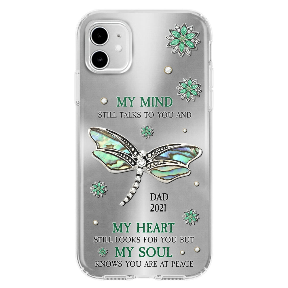 Dragonfly My Mind My Heart My Soul - Personalized Custom Phone Case