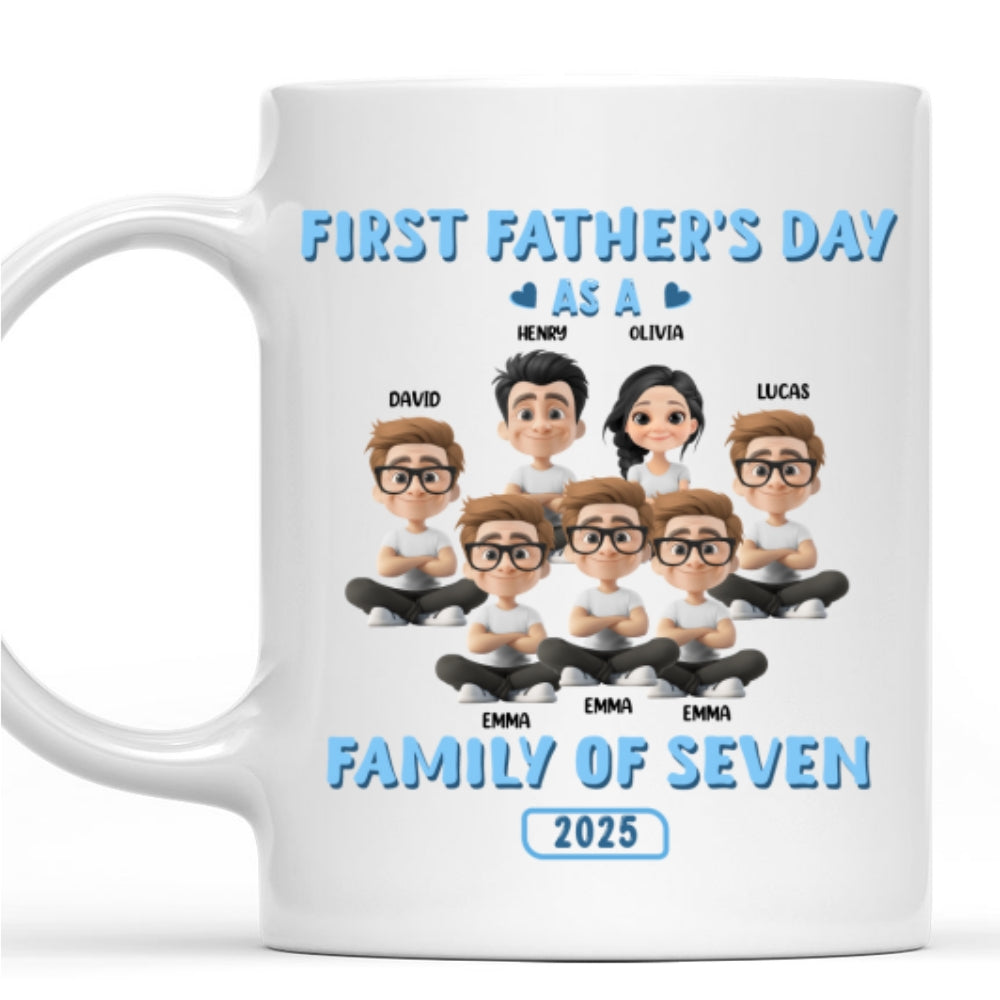 First Father Day - Personalized Custom Coffee Mug