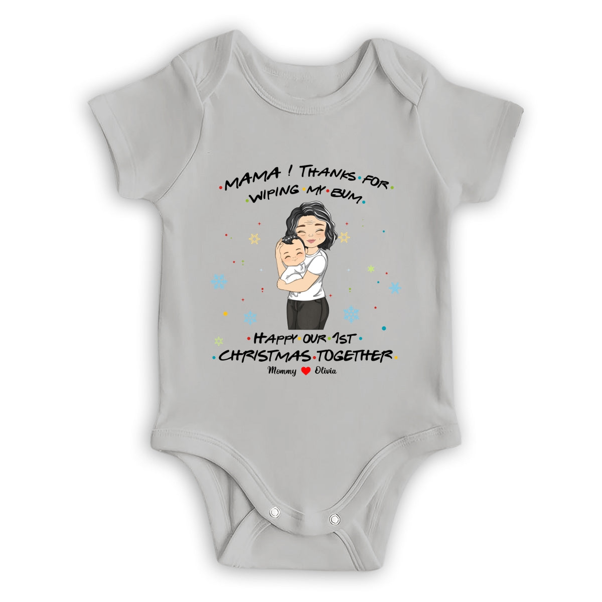 Thanks For Wiping My Bum - Personalized Custom Baby Onesie