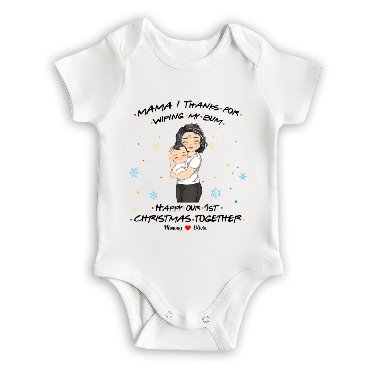 Thanks For Wiping My Bum - Personalized Custom Baby Onesie
