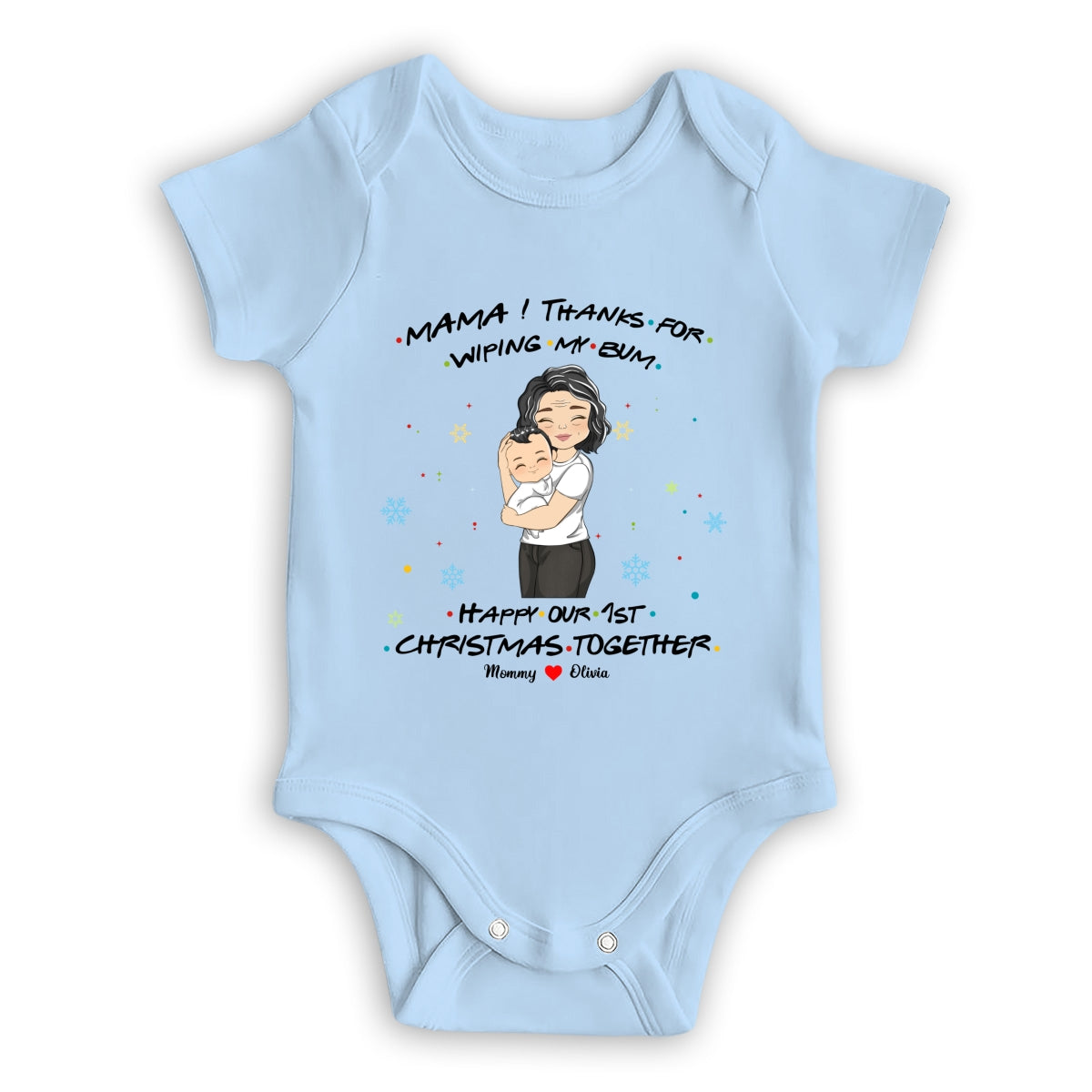 Thanks For Wiping My Bum - Personalized Custom Baby Onesie