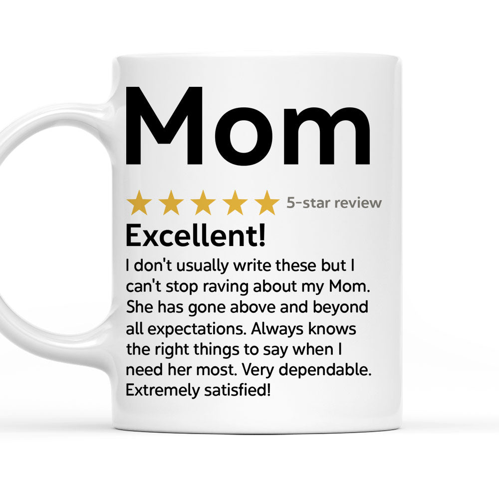 Review About Mom - Personalized Custom Mug