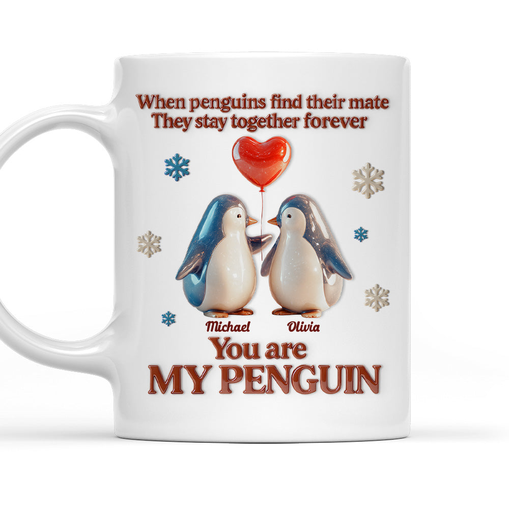 My Penguin Forever - Personalized Custom 3D Effect Coffee Mug