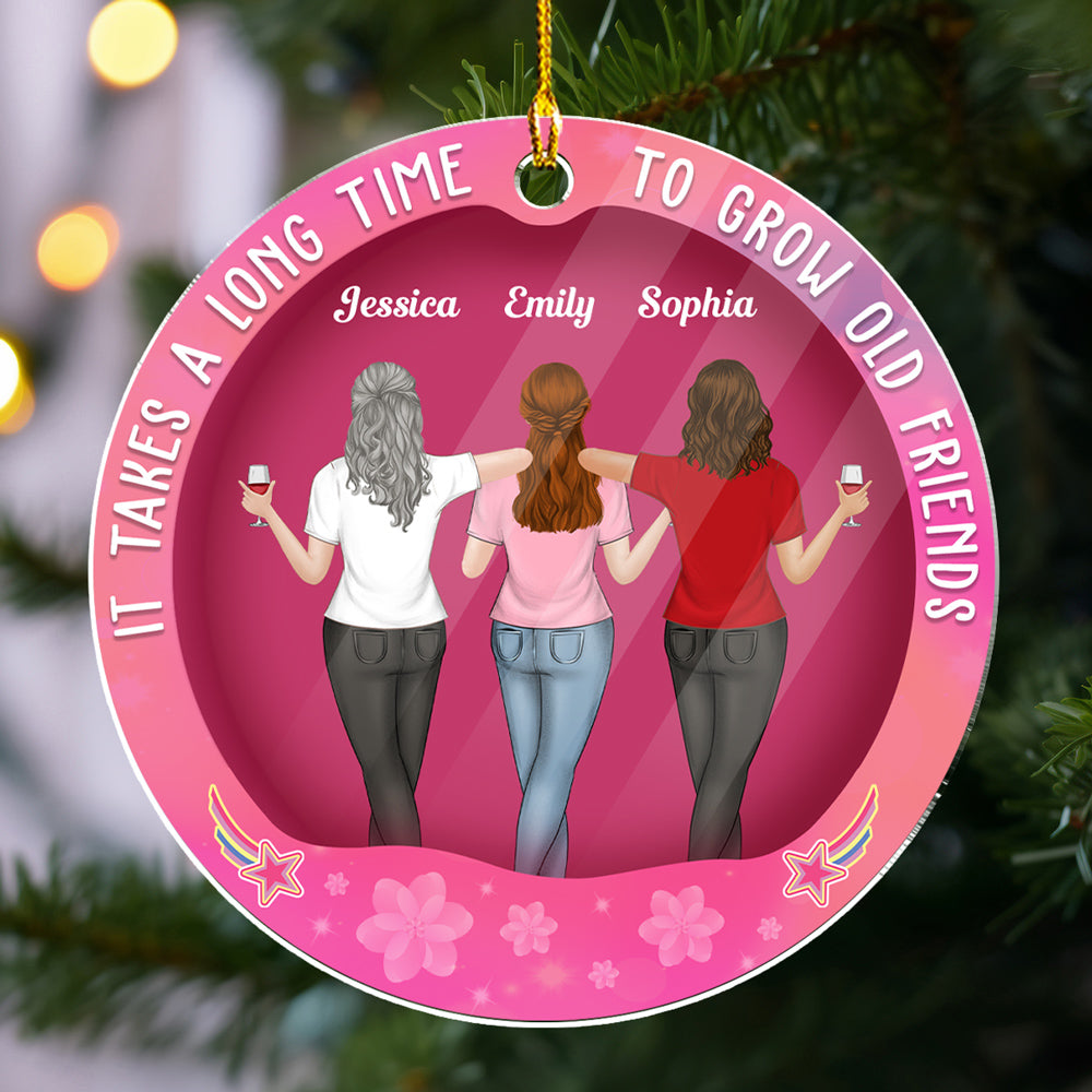 Best Friends Forever - Personalized Custom Acrylic Ornament