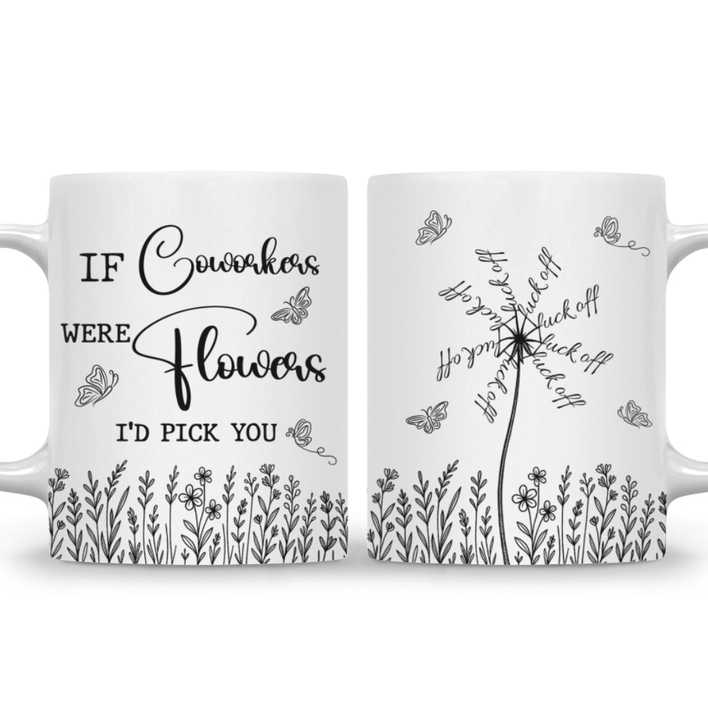 This Flower Swears In Whispers - Personalized Custom Coffee Mug
