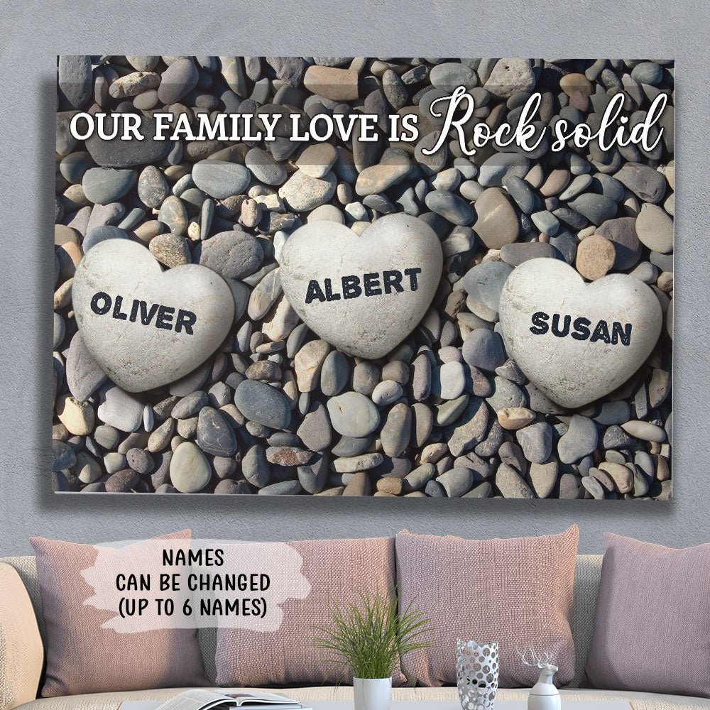 Family Love - Personalized Custom Name Canvas