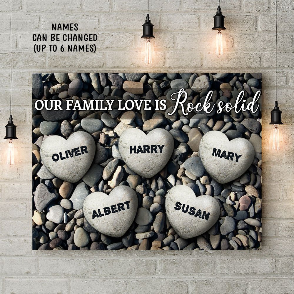 Family Love - Personalized Custom Name Canvas