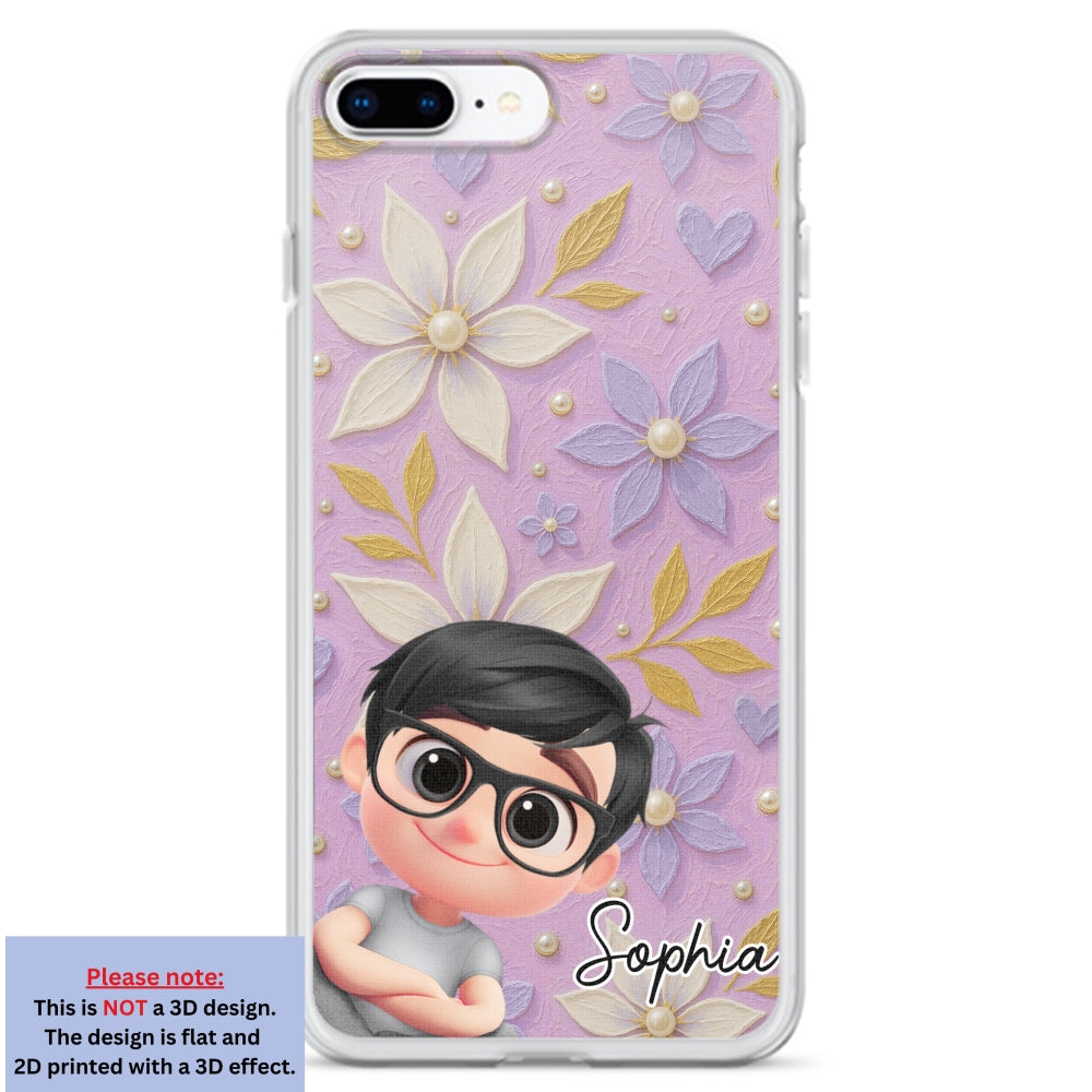 Purple Grandma - Personalized Custom 3D Effect Phone Case