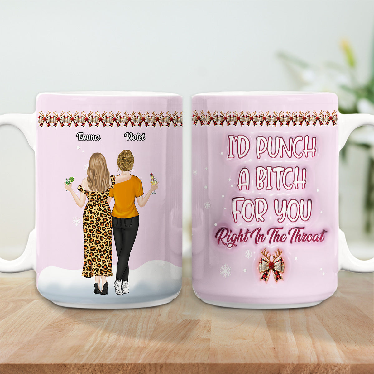 I Will Protect You - Personalized Custom 3D Inflated Effect Coffee Mug