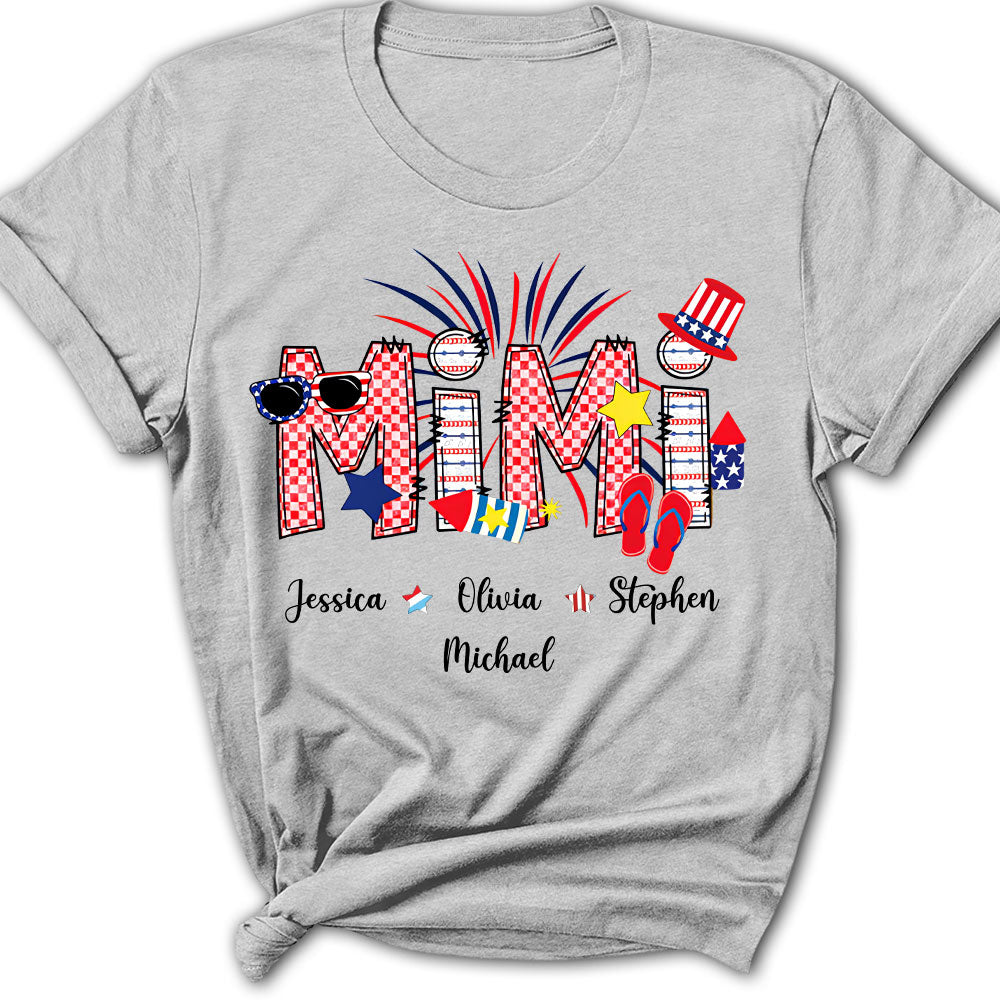 Grandma 4th Of July - Personalized Custom Shirt