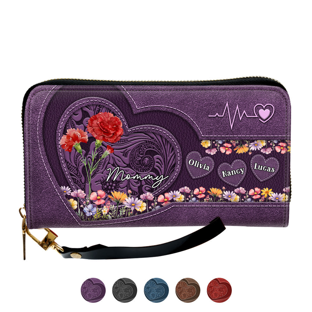 Mom You Are My Everything - Personalized Custom Leather Wallet