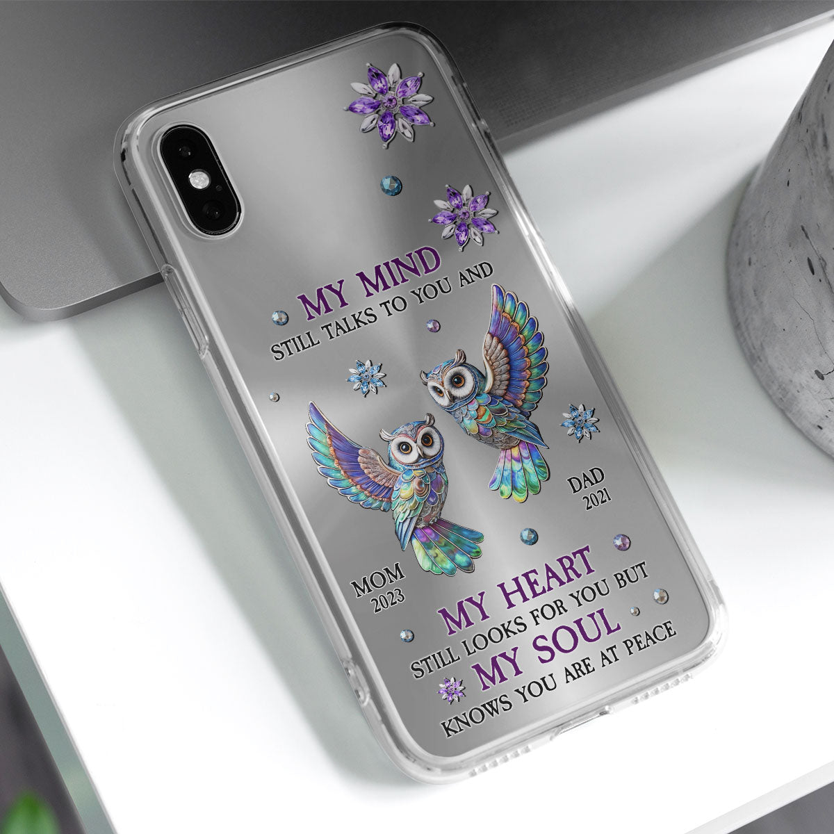 Owl My Mind My Heart My Soul - Personalized Custom Phone Case