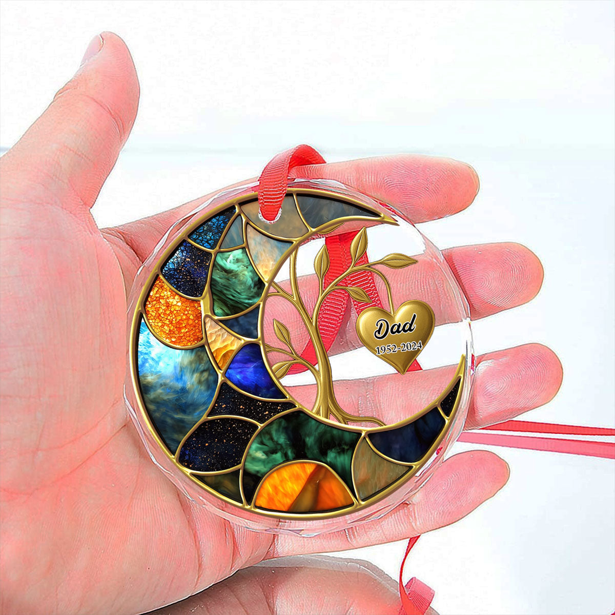 Miss You Everyday - Personalized Custom Glass Ornament