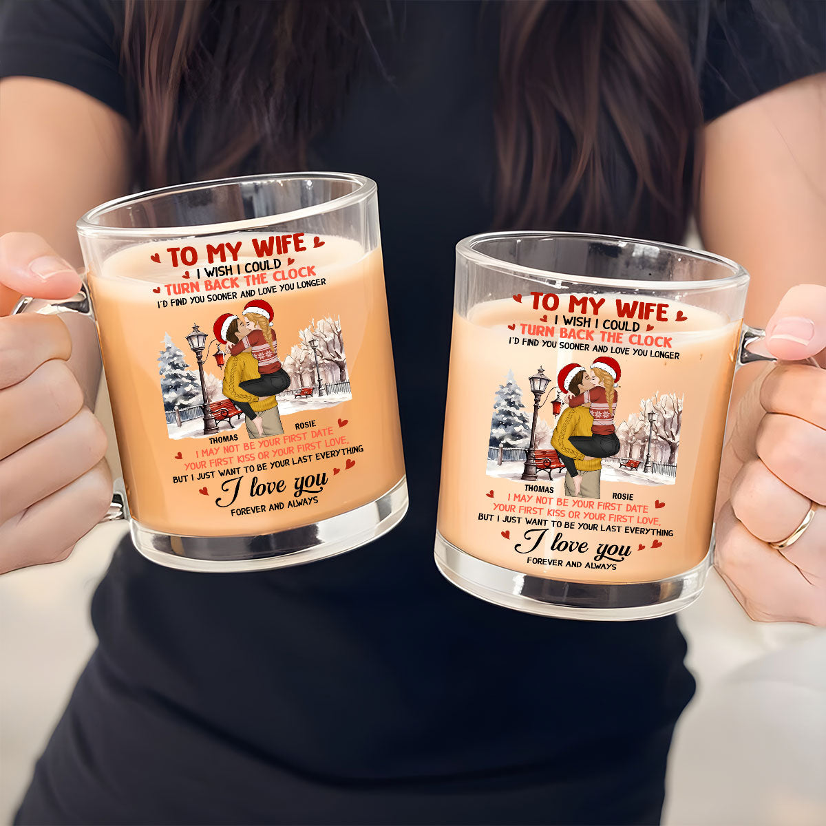 I Wish I Could Turn Back The Clock - Personalized Custom Glass Mug