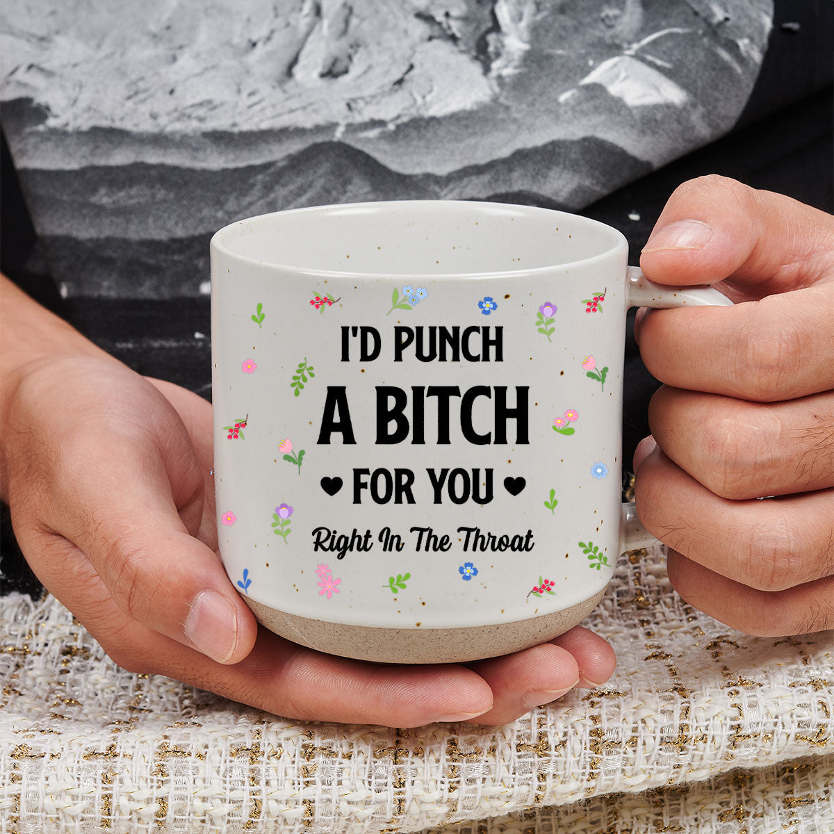 Punch Bitch Besties - Personalized Custom Pottery Mug