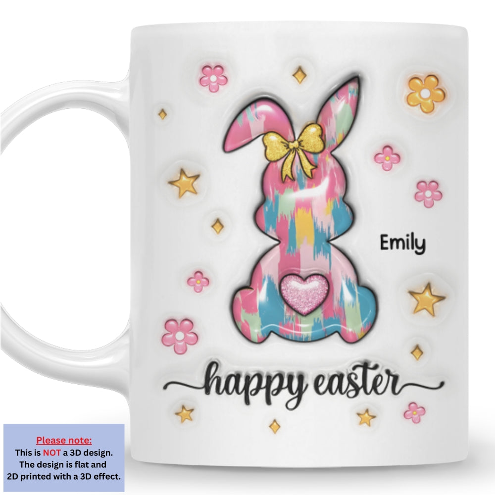 Bunny Love - Personalized Custom 3D Inflated Effect Mug