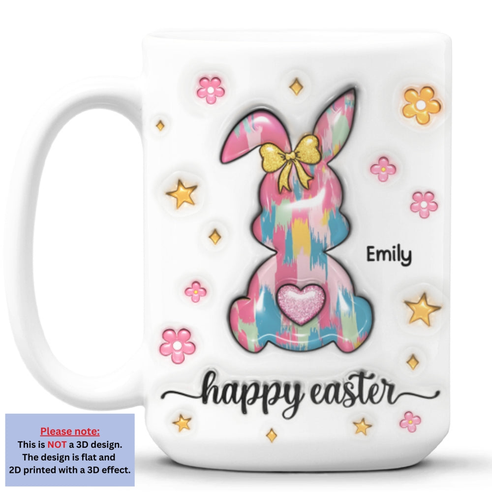 Bunny Love - Personalized Custom 3D Inflated Effect Mug