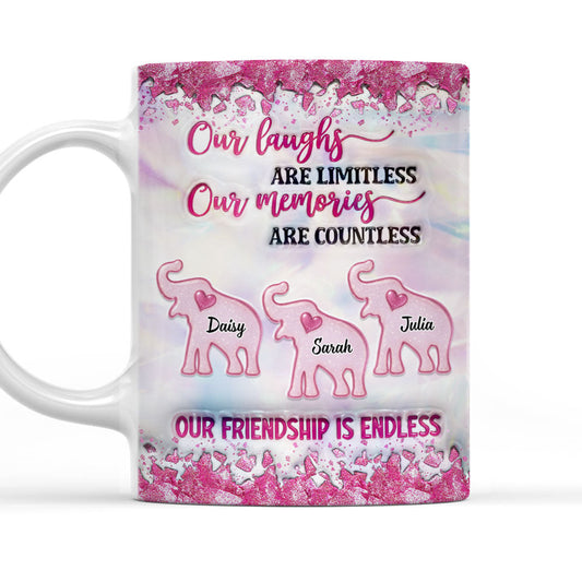 Together As Us - Personalized Custom 3D Inflated Effect Coffee Mug