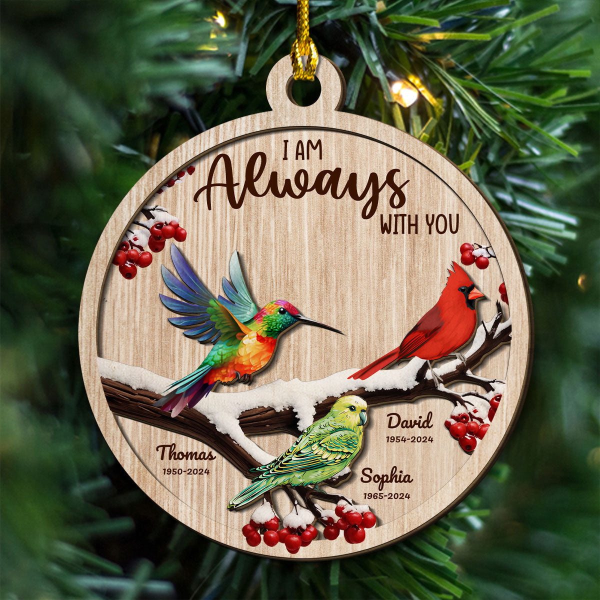 Be Still And Know - Personalized Custom Freeshape 2-Layered Wood Ornament