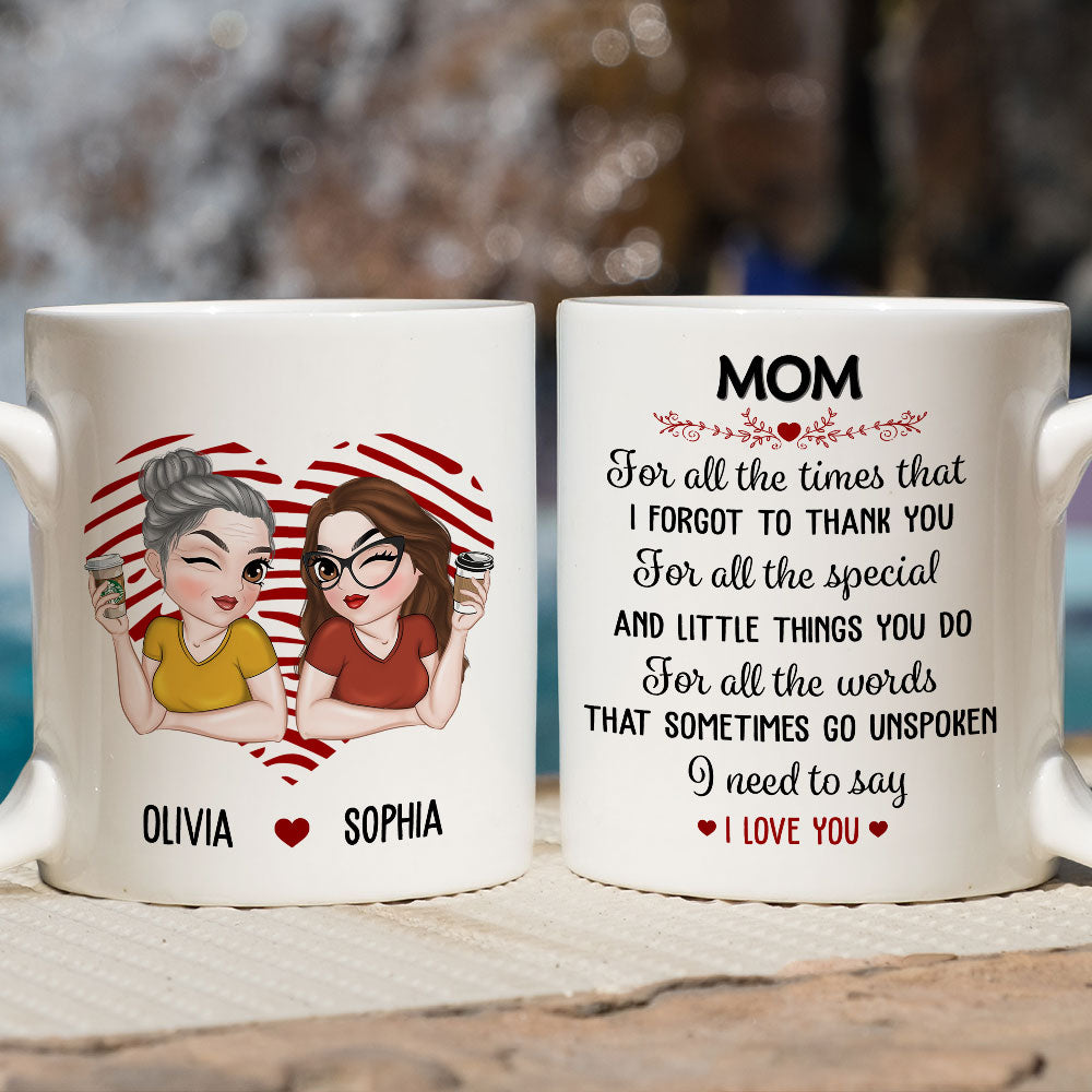 Your Love Means The World - Personalized Custom Coffee Mug