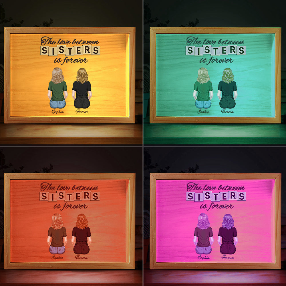 Brothers And Sisters Forever - Personalized Frame Light Box
