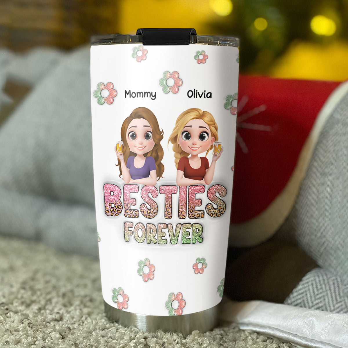 Always My Bestfriend Version 2 - Personalized Custom 3D Inflated Effect Tumbler