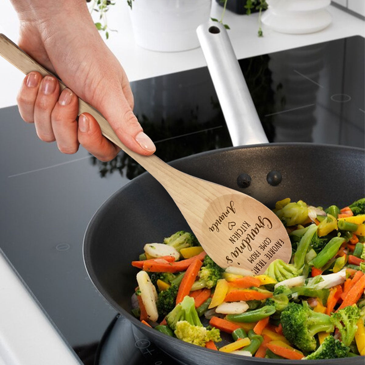 My Favorite Treats - Personalized Custom Engraved Wooden Spoon