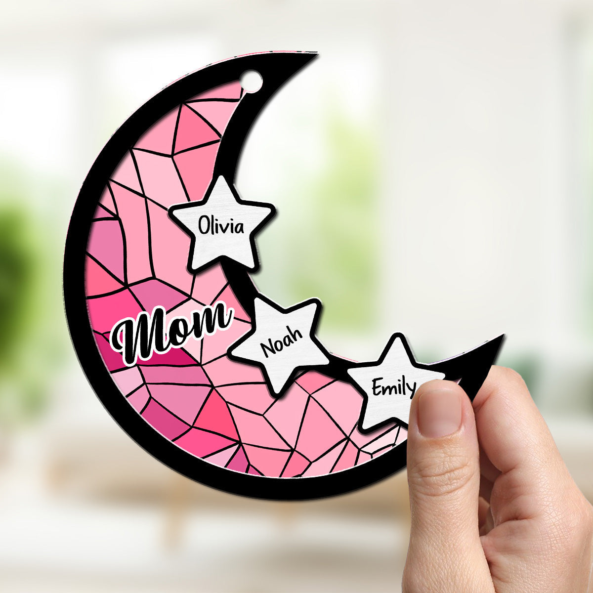 Heart Of Mom - Personalized Custom Suncatcher