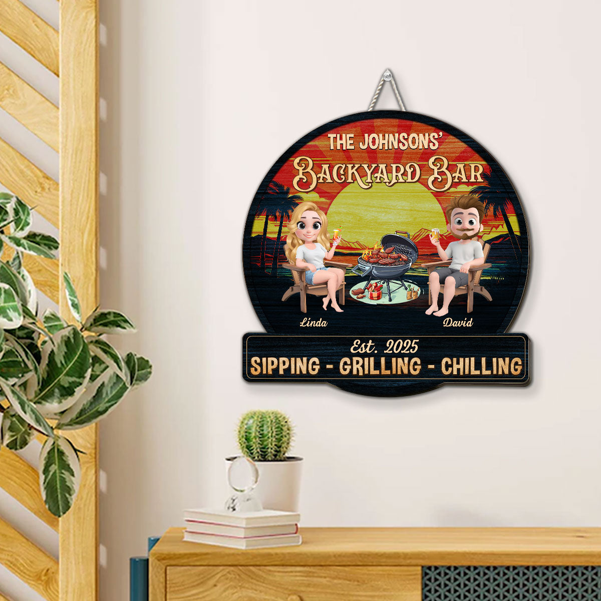 We At Pool And Patio - Personalized Custom Wood Sign