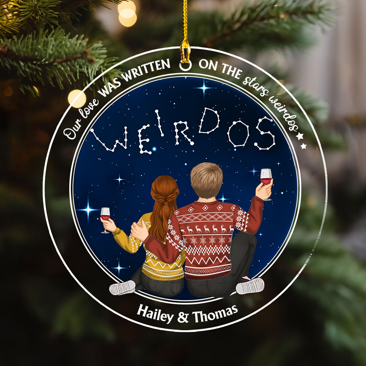 On The Stars Weirdos - Personalized Custom Acrylic Ornament