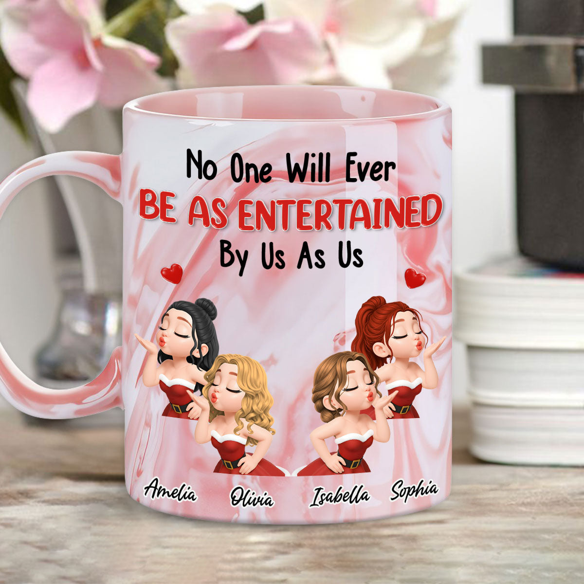 My Forever Goober - Personalized Custom Pink Marble Mug