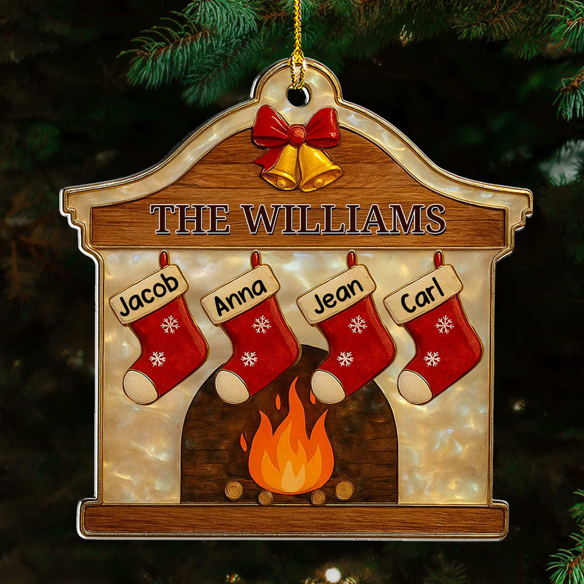 Happy Family - Personalized Custom Acrylic Ornament