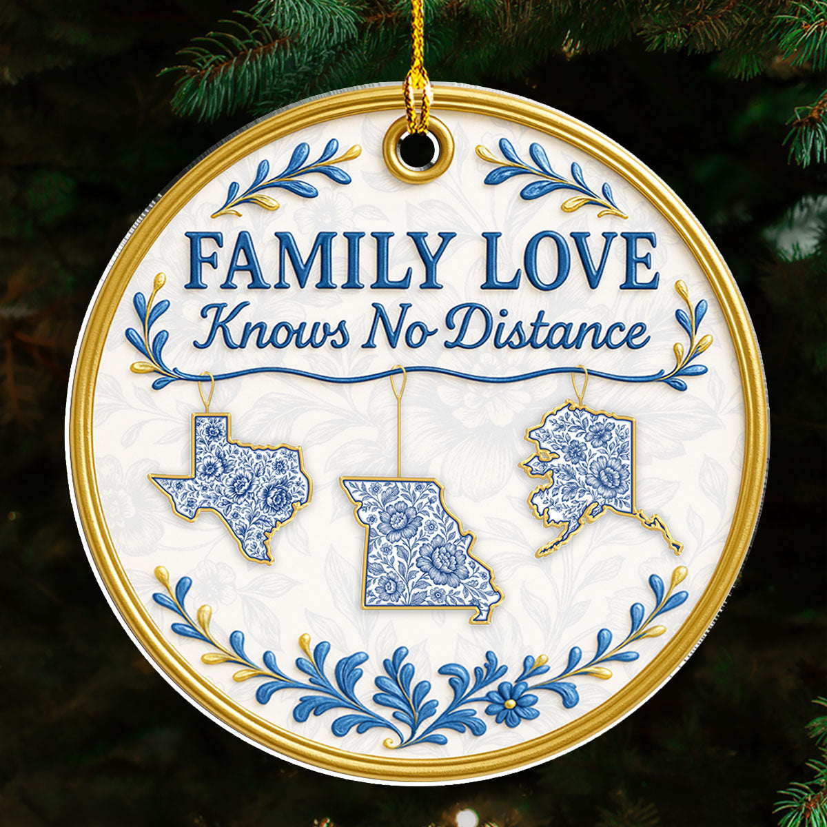 No Distance - Personalized Custom Acrylic Ornament