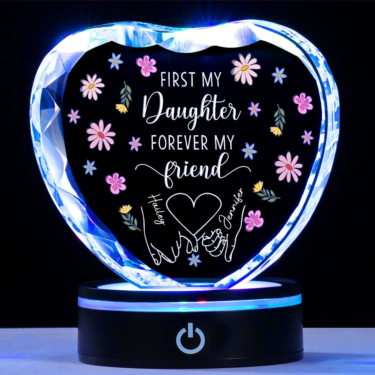 Forever My Friend - Personalized Custom Crystal Led Light