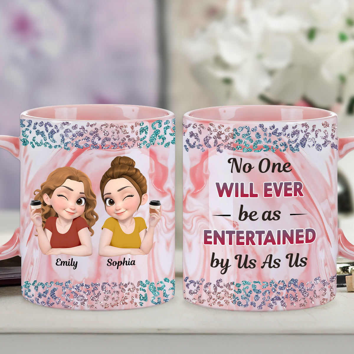 My Favorite Weirdo - Personalized Custom Pink Marble Mug