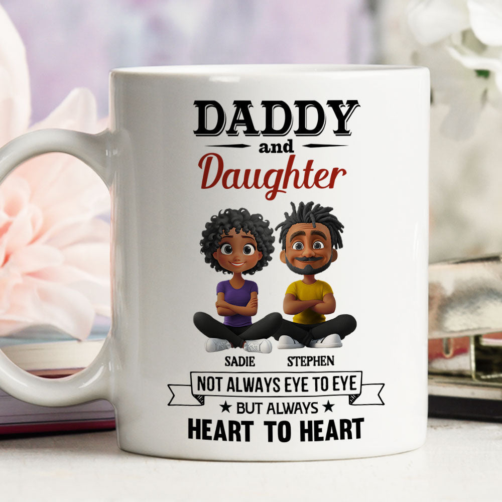 Daddy And Daughter - Personalized Custom Coffee Mug