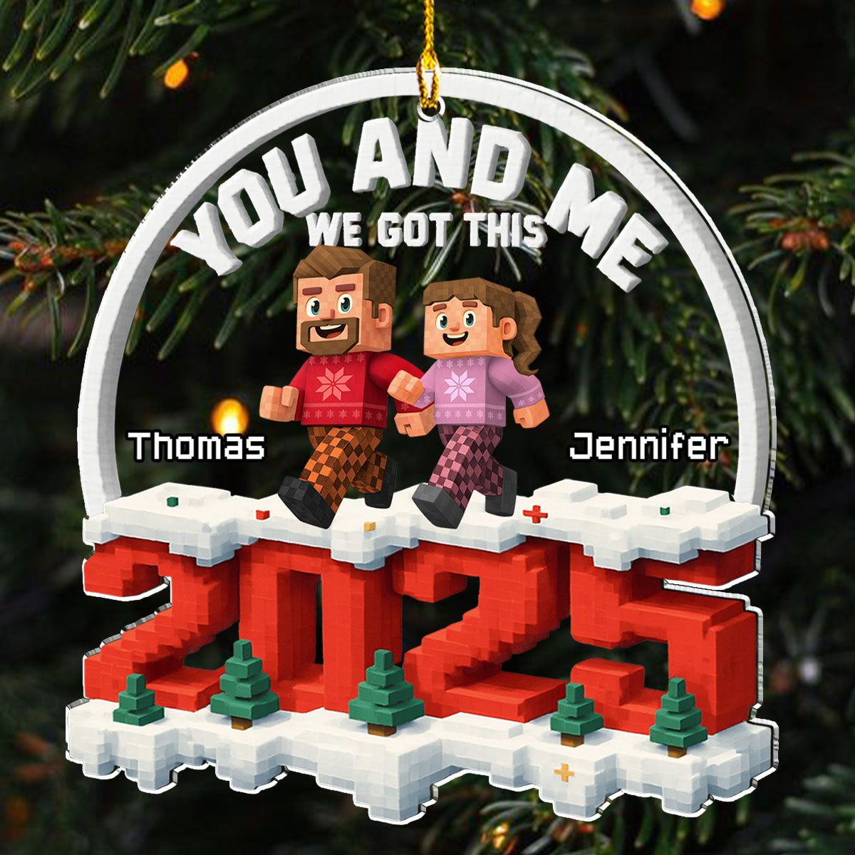 Of Course We Do - Personalized Custom 3D Effect Acrylic Ornament