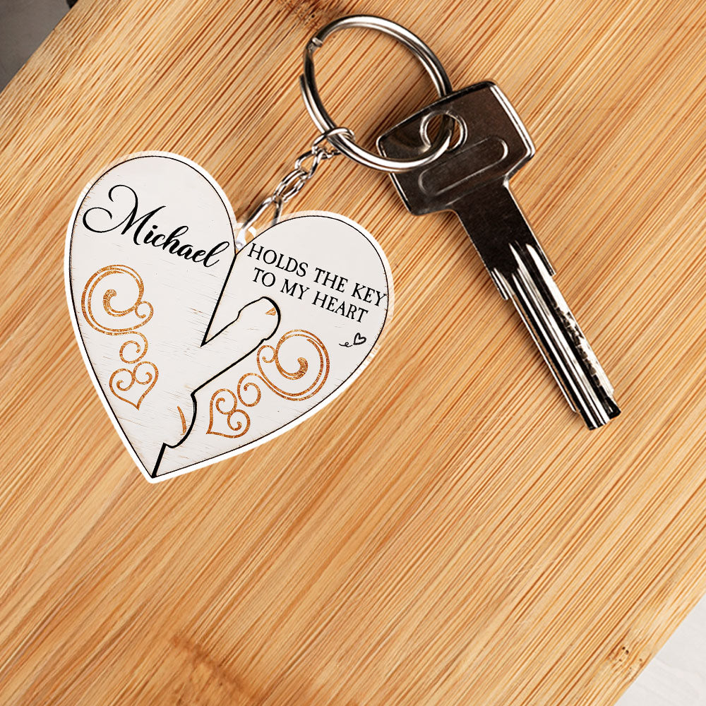 You Hold The Key To My Heart - Personalized Custom Acrylic Keychain