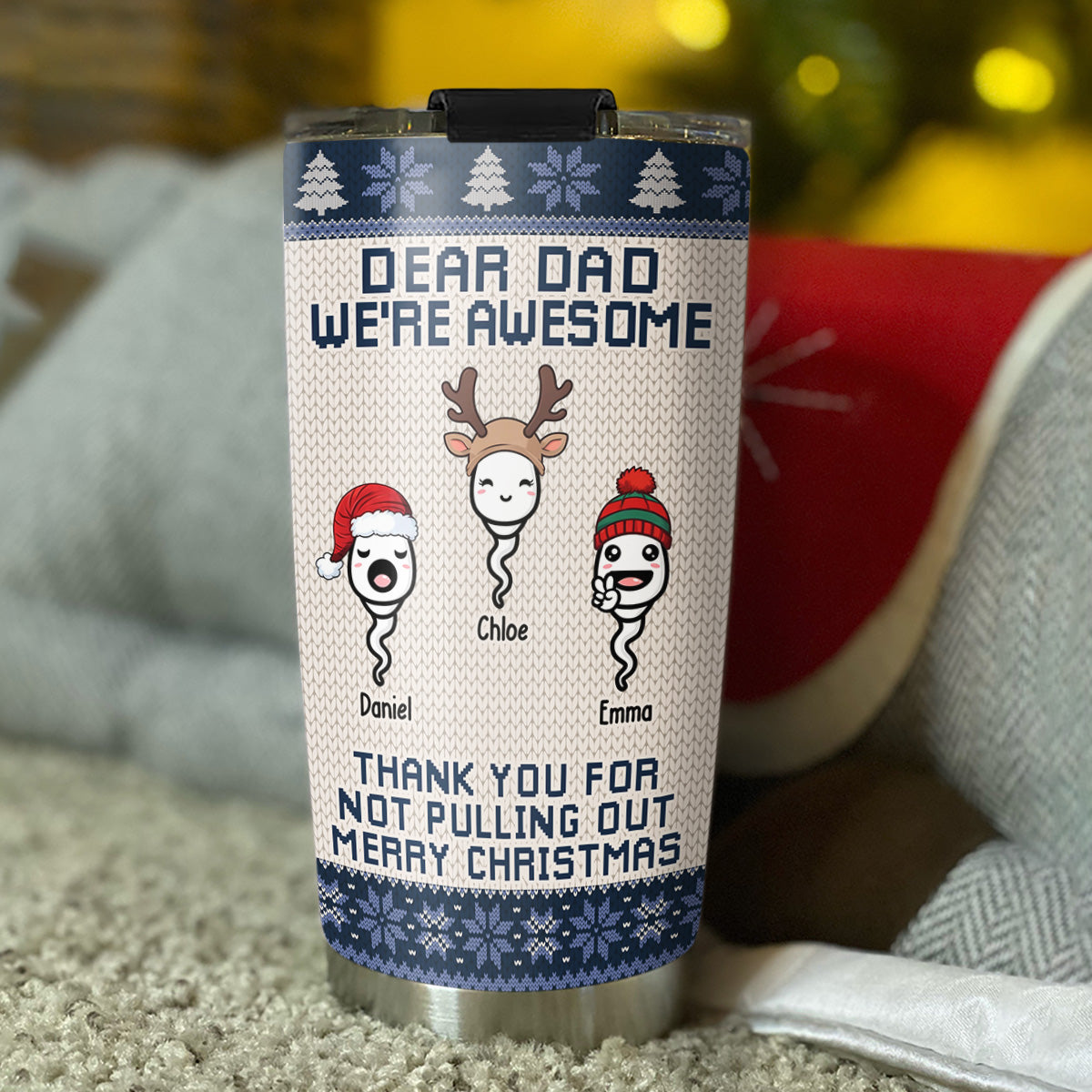 Thank You For Not Pulling Out - Personalized Custom Tumbler