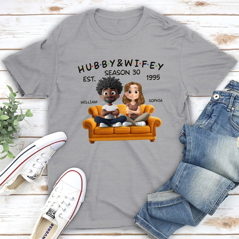 Hubby And Wifey Since - Personalized Custom Shirt