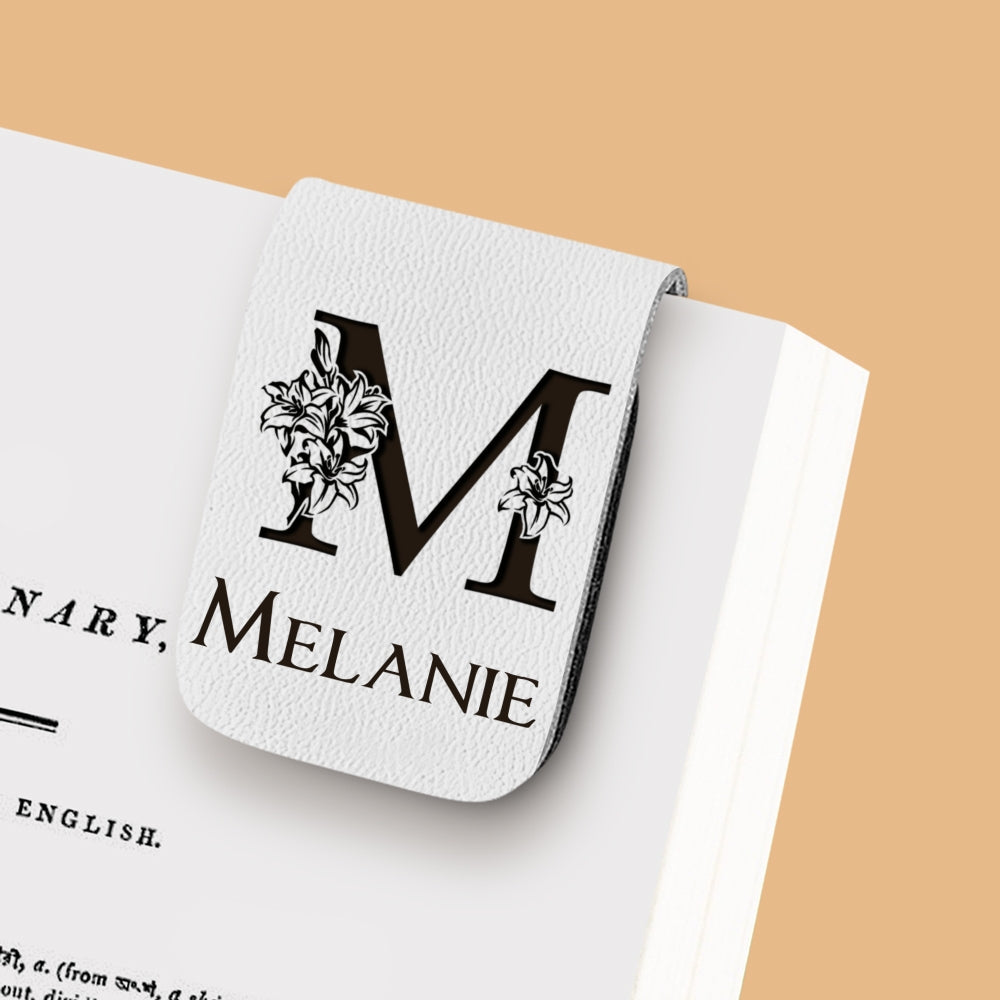 Alphabet - Personalized Custom Leather Bookmark