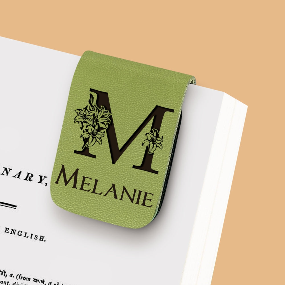 Alphabet - Personalized Custom Leather Bookmark