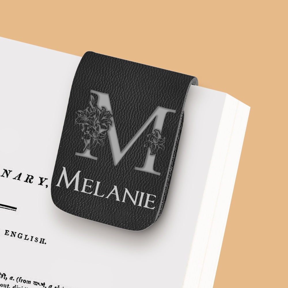 Alphabet - Personalized Custom Leather Bookmark