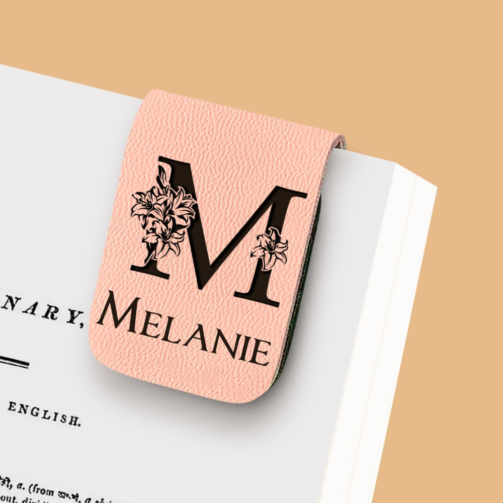 Alphabet - Personalized Custom Leather Bookmark