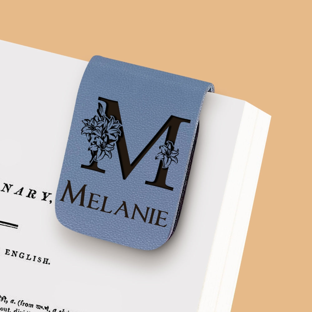 Alphabet - Personalized Custom Leather Bookmark