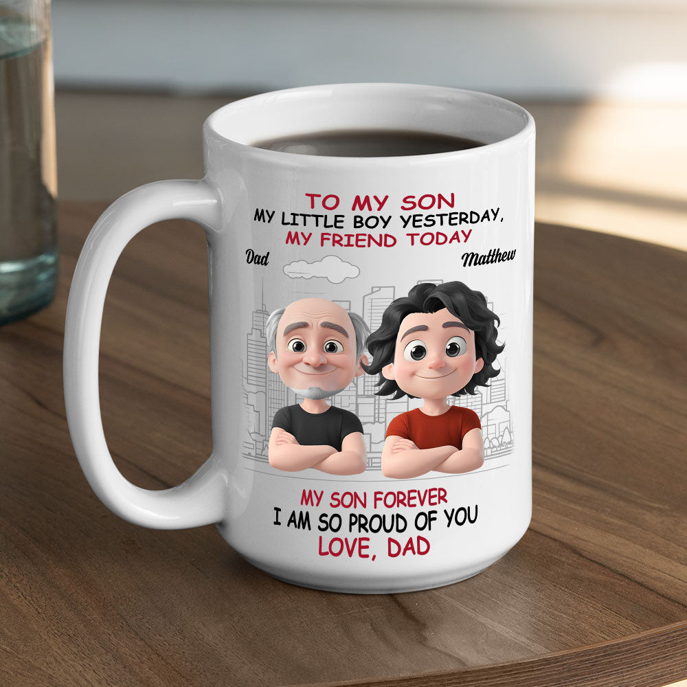 My Little Boy My Pride - Personalized Custom Coffee Mug