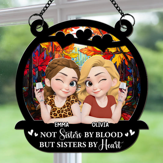 Forever Side By Side - Personalized Custom Suncatcher